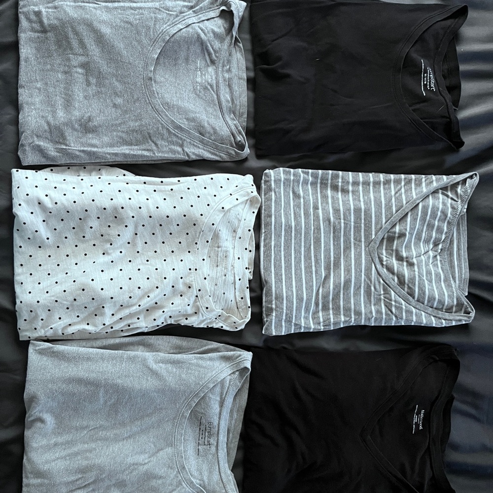 Lot of Six Maternity T-Shirts